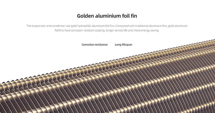 Golden Aluminium Foil fin